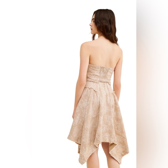 By Anthropologie Corset Lace-Up Seamed Mini Dress - Picture 2 of 8